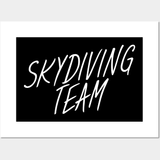 Skydiving team Posters and Art